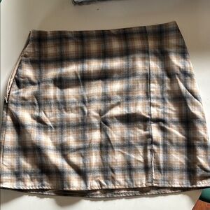 Plaid Mini Skirt